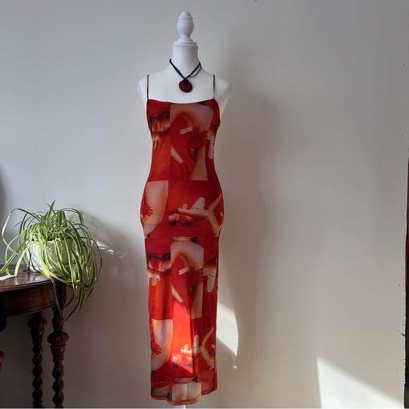 Tiger Mist Womens Maxi Bodycon Dress sz XS baddie - Picture 2 of 8